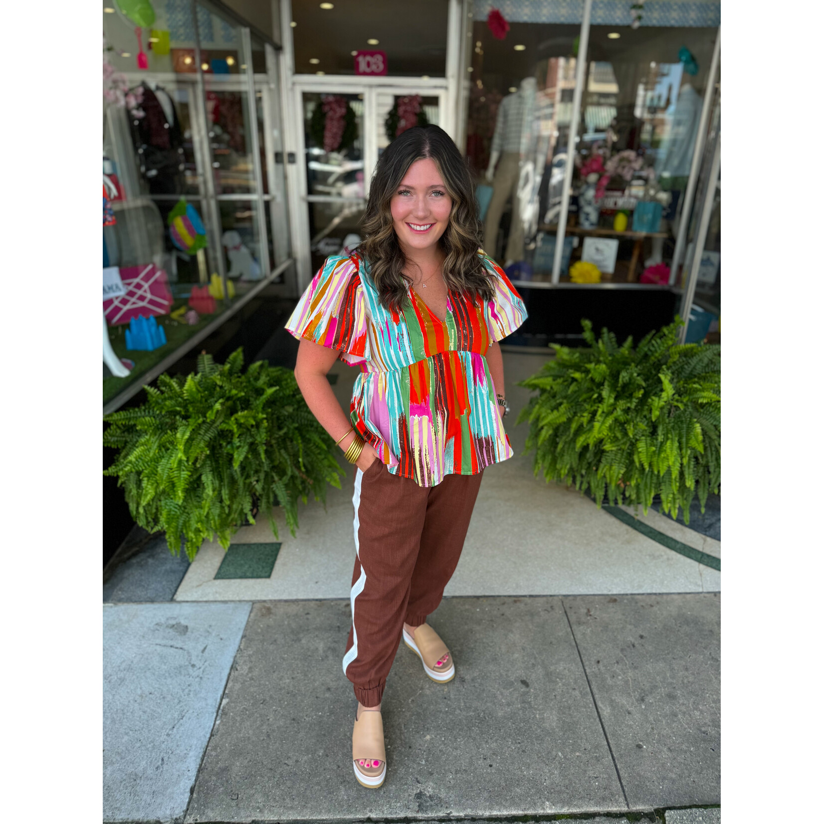 Crosby by Mollie Burch Crosby Adelee Top - Vintage Ikat