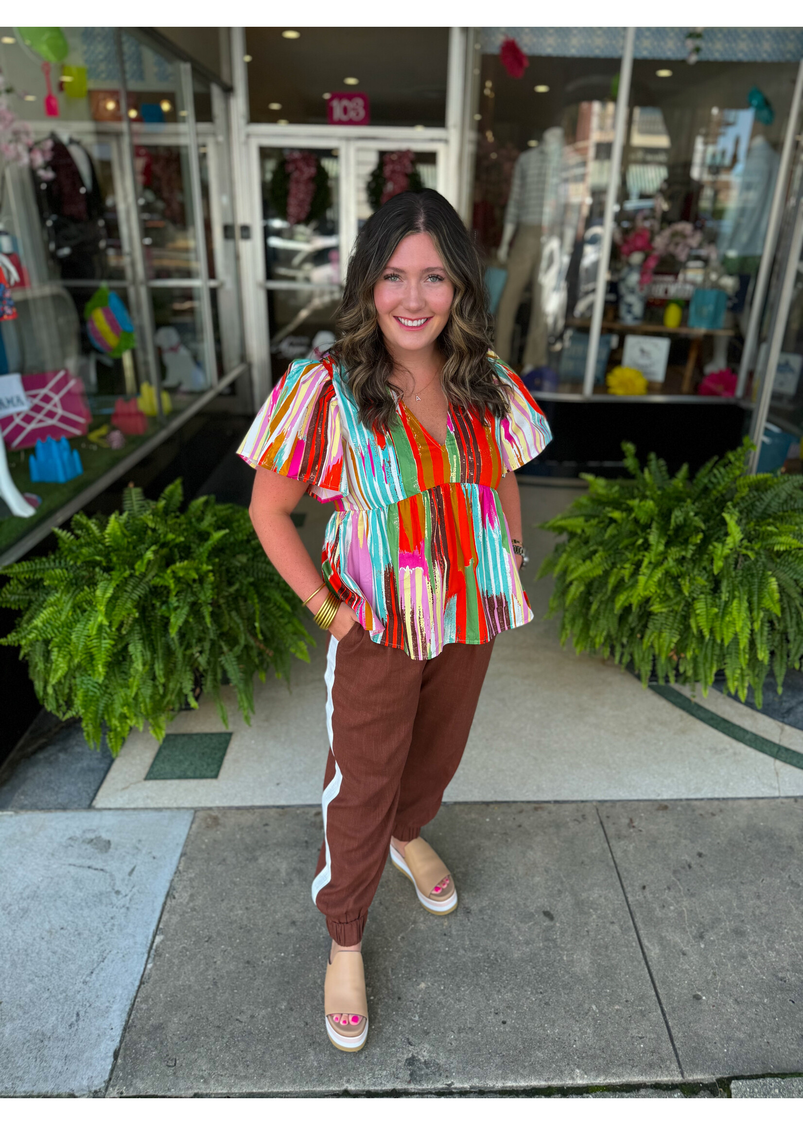 Crosby by Mollie Burch Crosby Adelee Top - Vintage Ikat