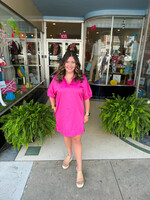 Emily McCarthy Emily McCarthy Poppy Dress - Fuschia Fedora