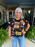 Queen of Sparkles QOS “Queen of Candy” Tee - Black