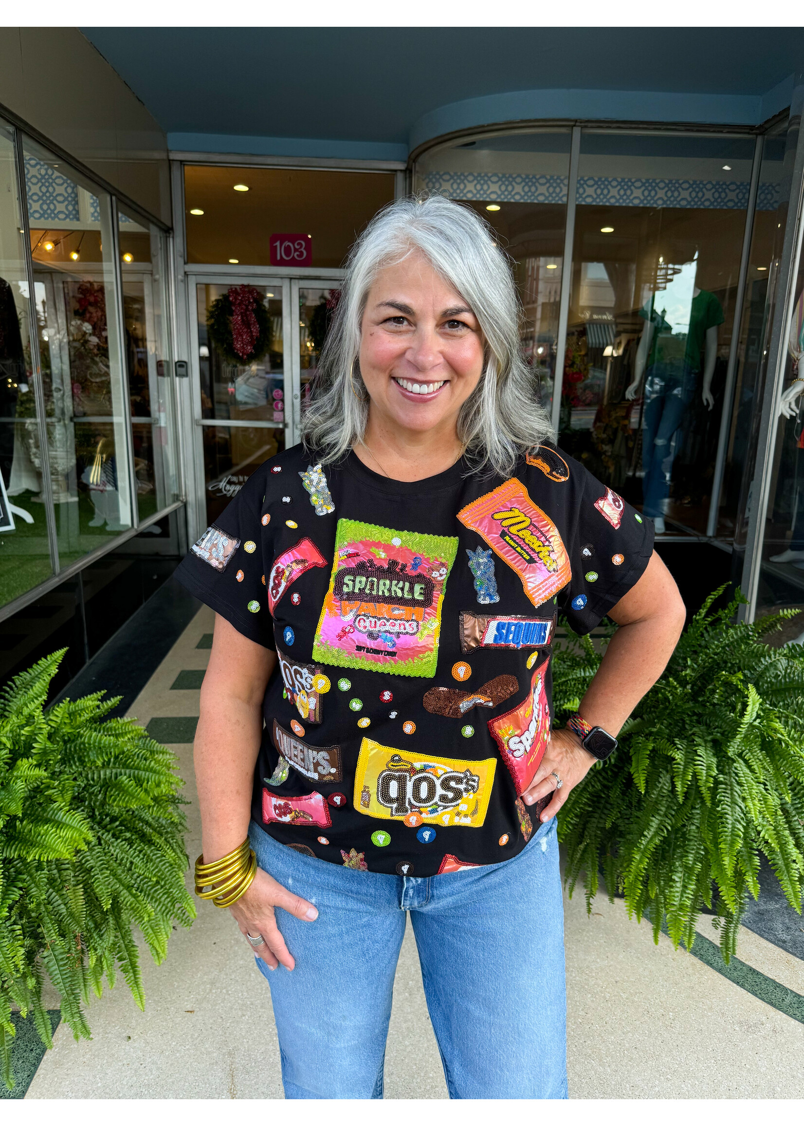Queen of Sparkles QOS “Queen of Candy” Tee - Black