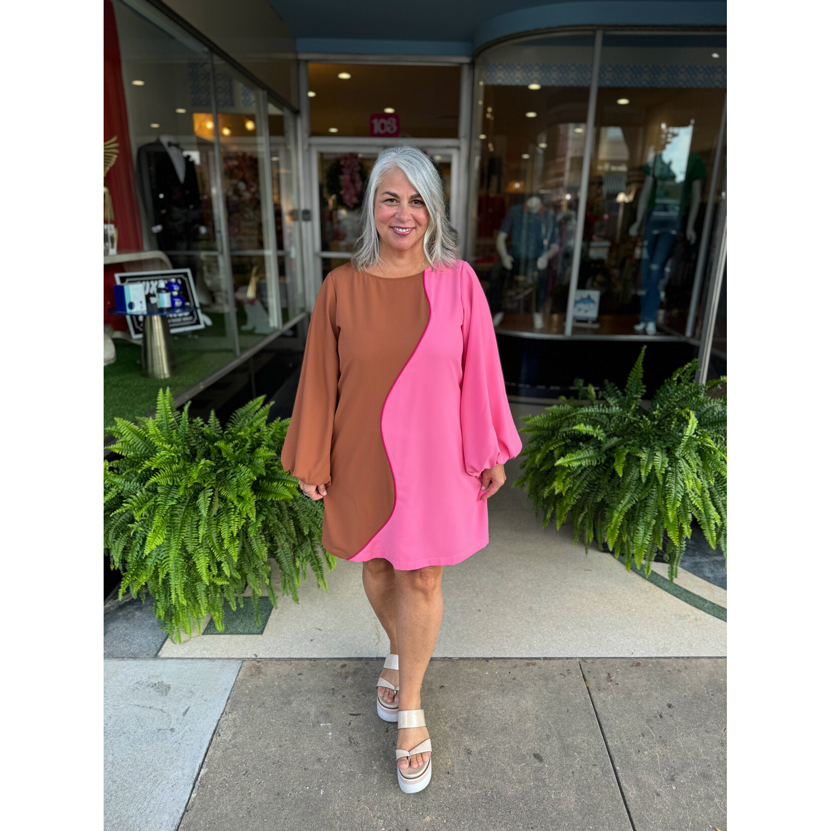 Crosby by Mollie Burch Crosby Cecile Dress - Copper/Persimmon