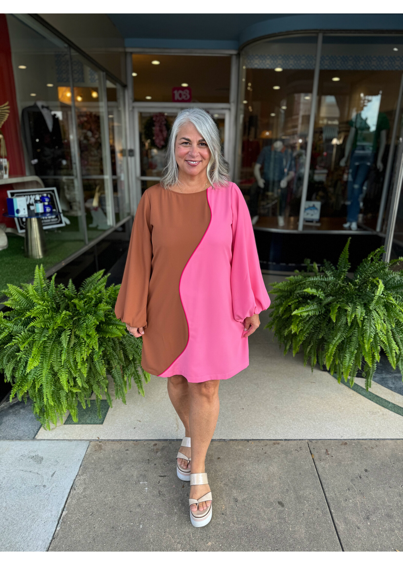 Crosby by Mollie Burch Crosby Cecile Dress - Copper/Persimmon
