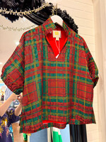 Emily McCarthy Emily McCarthy Poppy Top - Tartan Cheetah