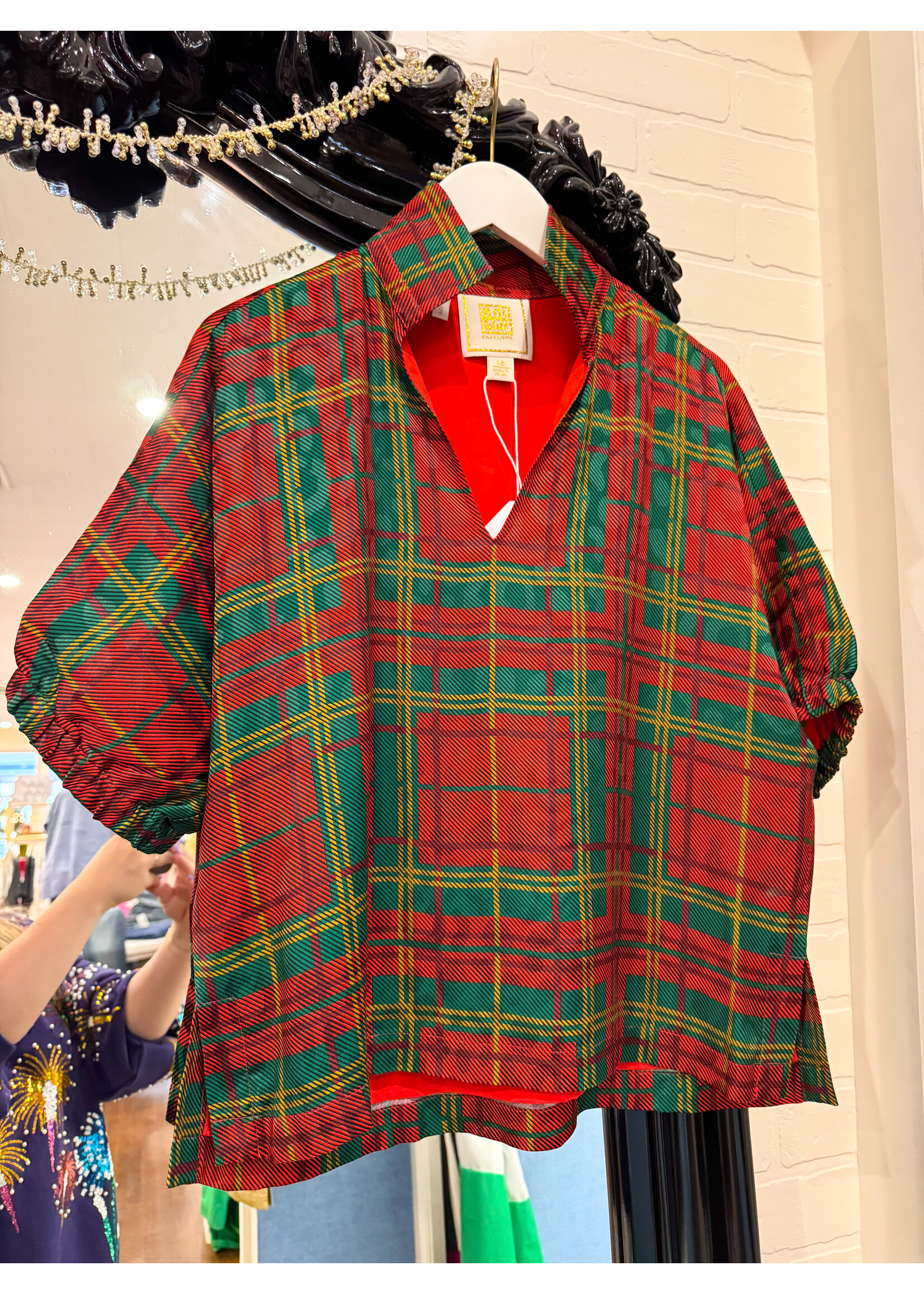 Emily McCarthy Emily McCarthy Poppy Top - Tartan Cheetah