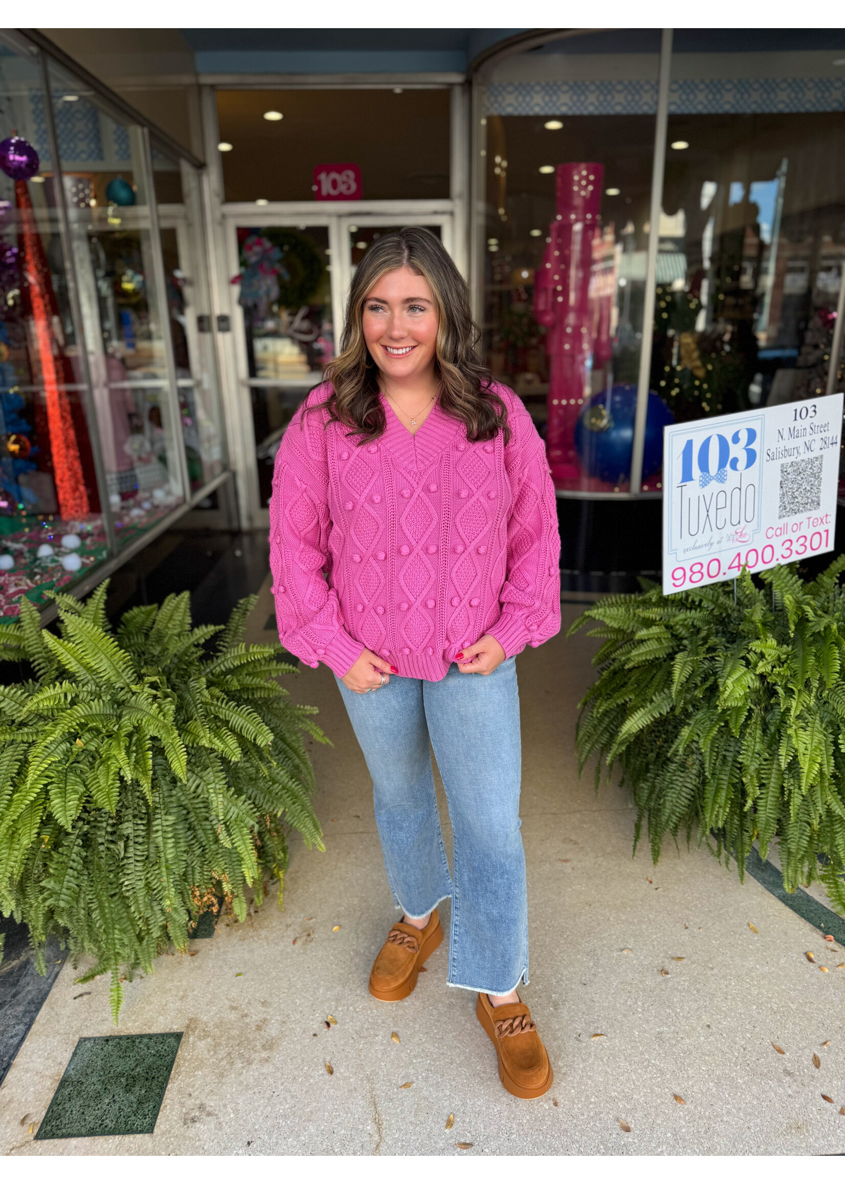 Crosby by Mollie Burch Crosby Charlie Sweater - Super Pink