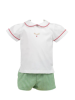 Proper Peony Proper Peony Remi Reindeer Short Set