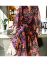 Britton Court Briton Court Orchid Dress - Burgundy Rose