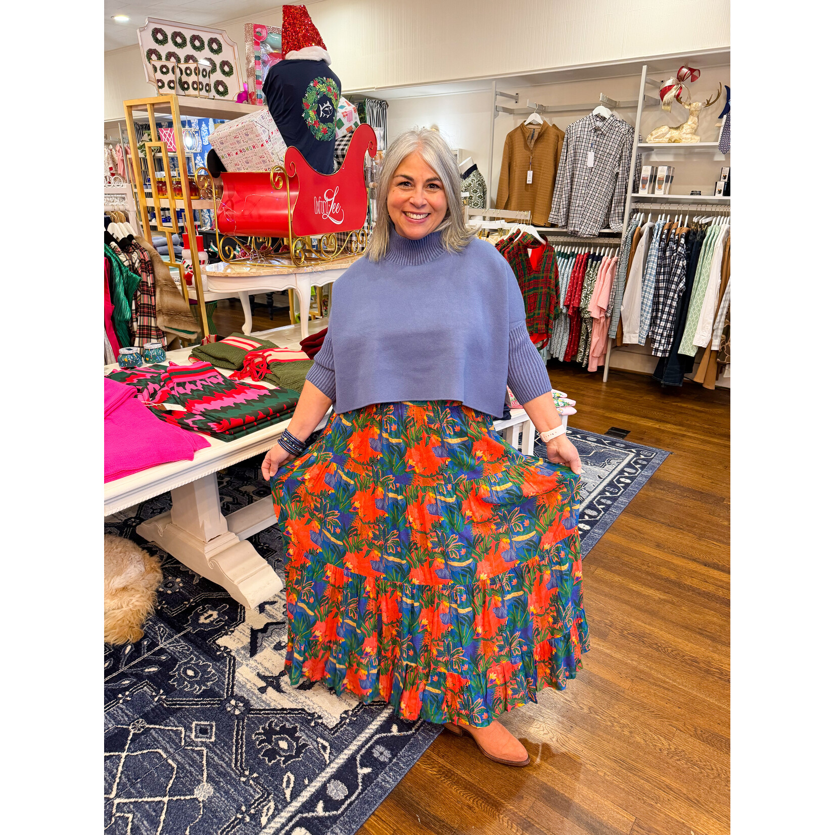 Britton Court Briton Court Savannah Skirt - True Red