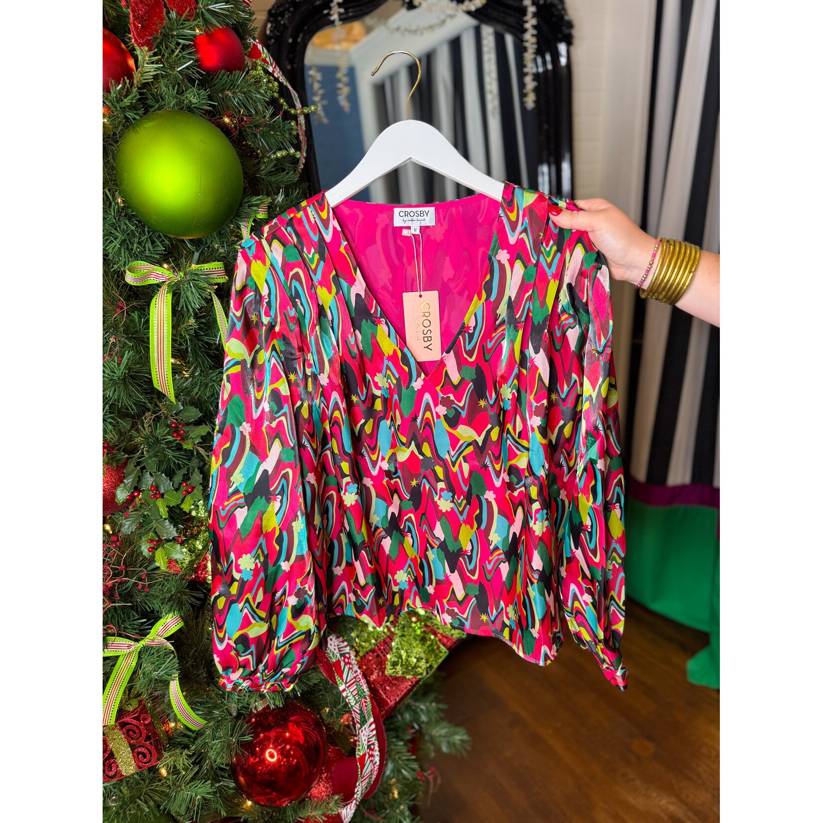 Crosby by Mollie Burch Crosby Bishop Blouse -Shimmer