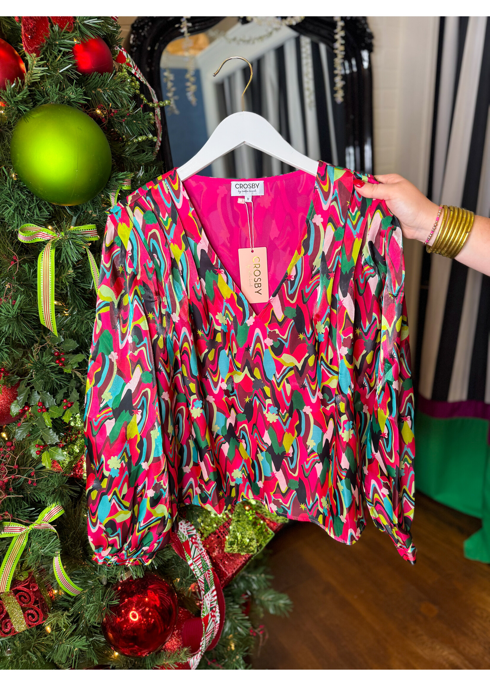 Crosby by Mollie Burch Crosby Bishop Blouse -Shimmer