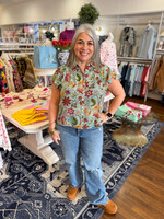 Elizabeth James Elizebeth James Val Top -Exotic Flower