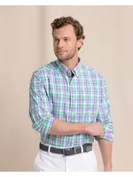 Southern Tide Southern Tide M LS Gaspee Plaid Sportshirt - Simply Green
