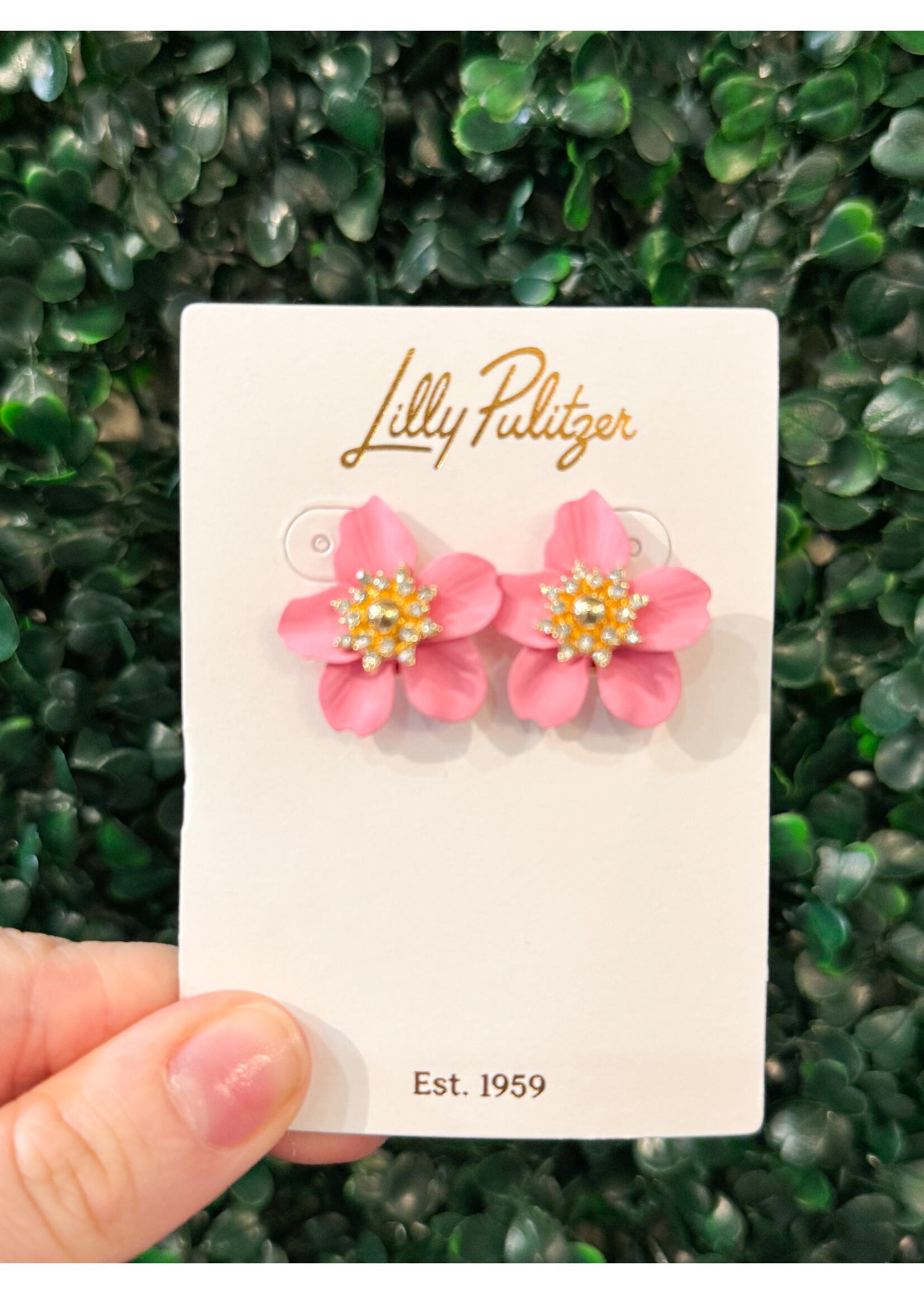 Lilly Pulitzer Lilly Pulitzer Small Orchird Earrings - pink