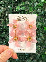 Lilly Pulitzer Lilly Pulitzer Plumes in Bloom Convertible Earrings - Pink Muse