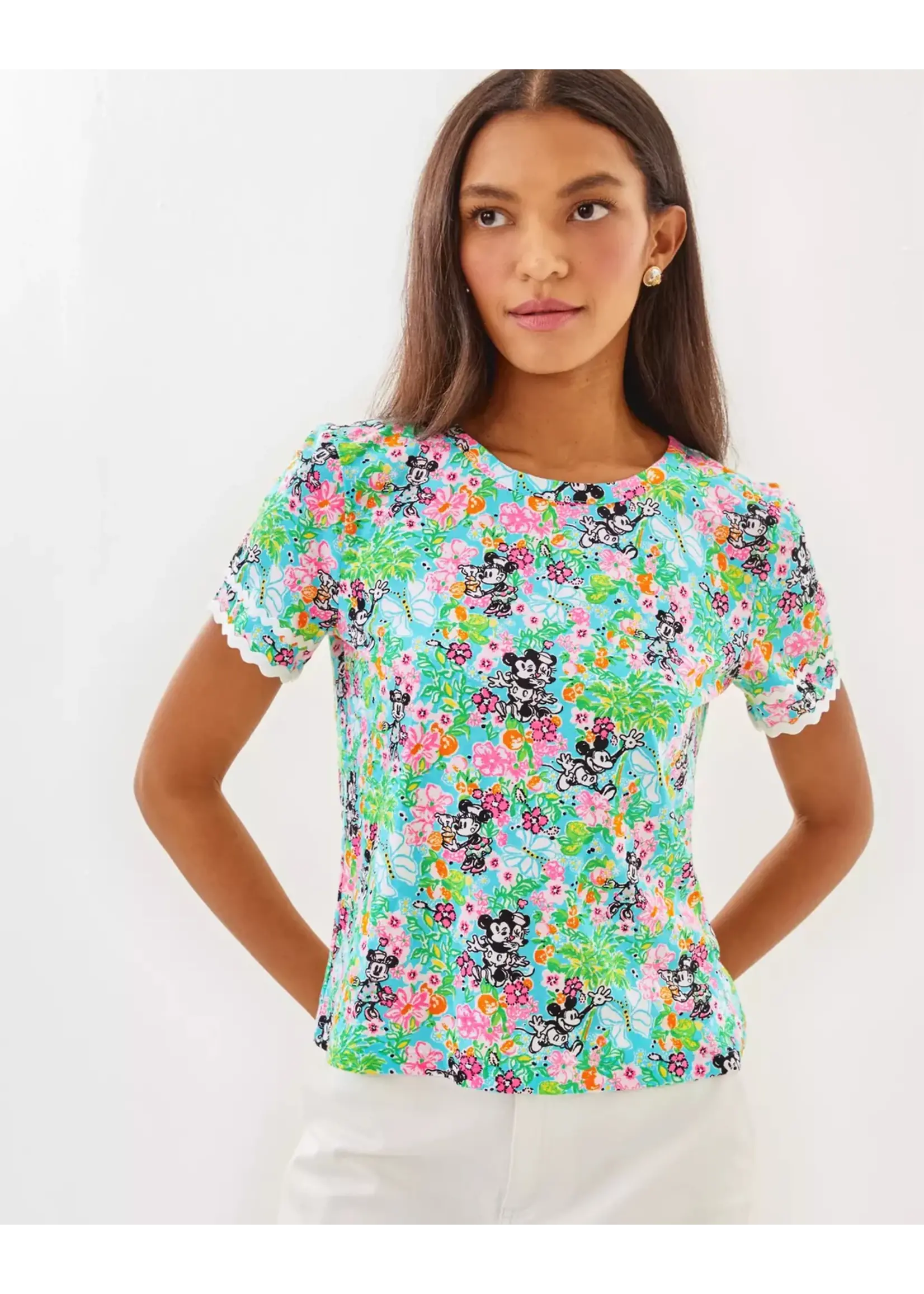 Lilly Pulitzer Lilly Hearts Disney - Cairmont Trimmed Knit Top