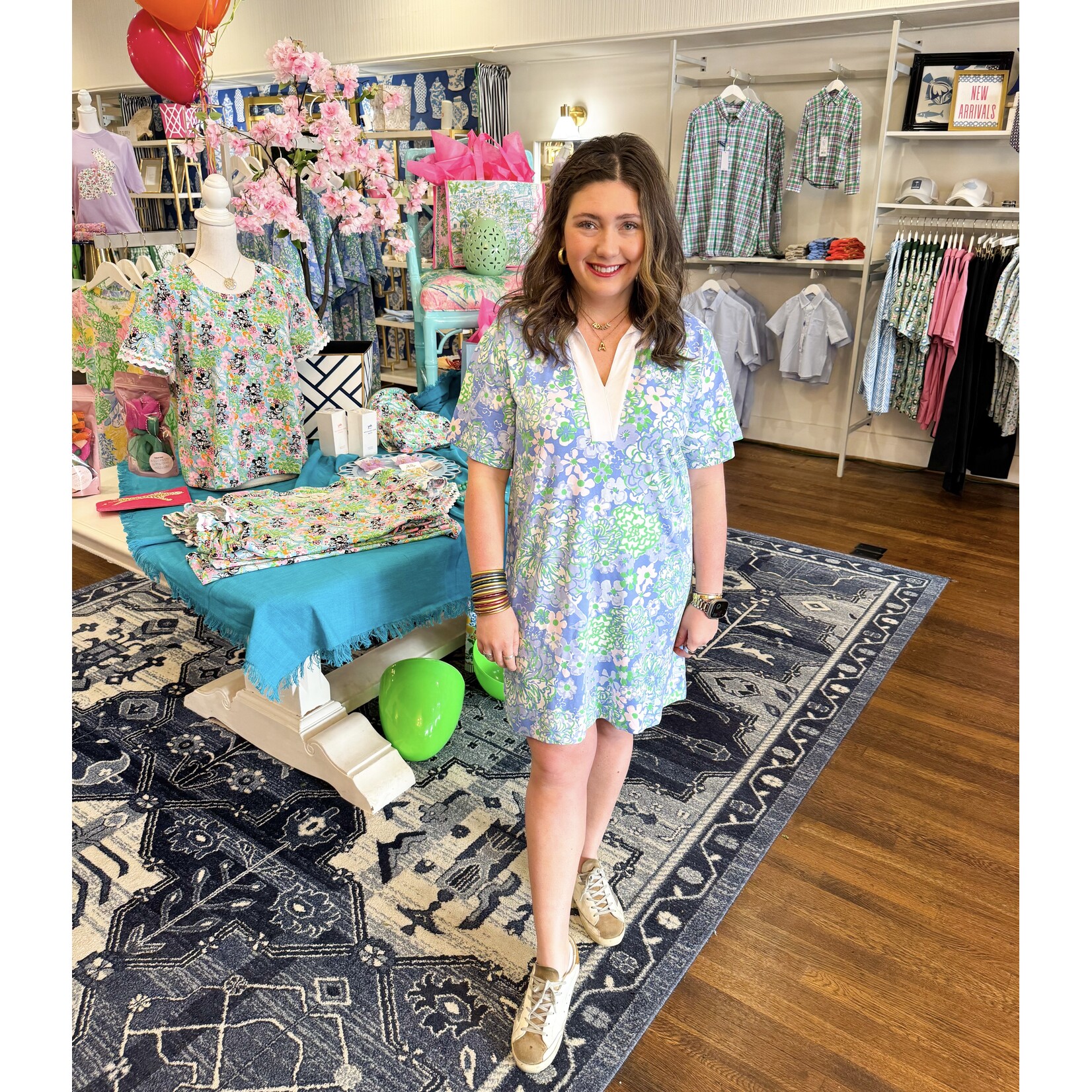 Lilly Pulitzer Lilly Pulitzer Alden Dress - Sunwashed Blue Plumes