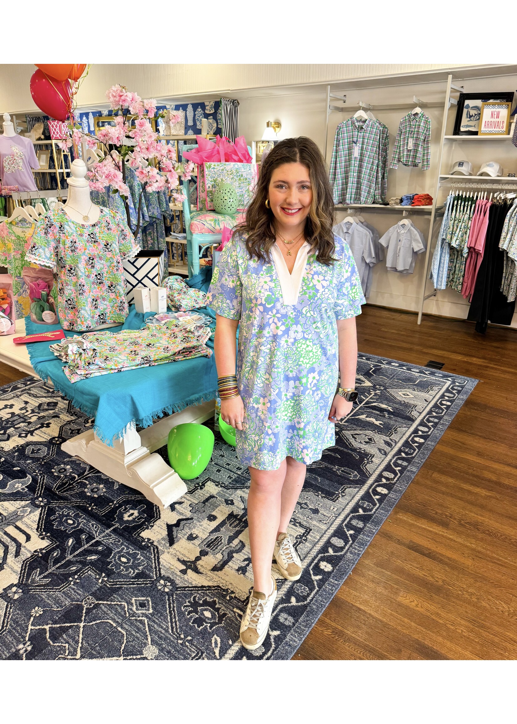 Lilly Pulitzer Lilly Pulitzer Alden Dress - Sunwashed Blue Plumes