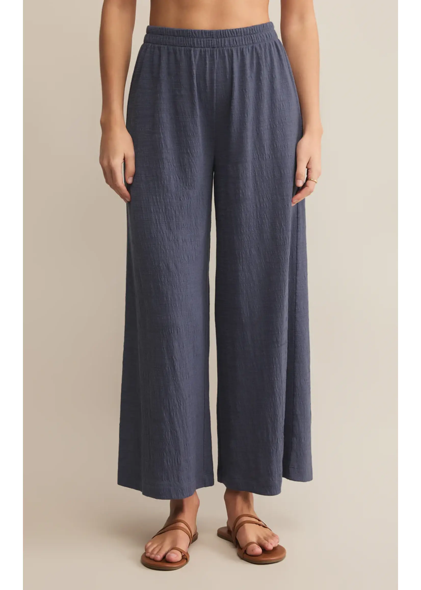 Lilly Pulitzer Z Supply Scout Textured Slub Pant - Worn Blue