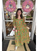 qos Briton Court Marina Maxi Dress - Summer Green