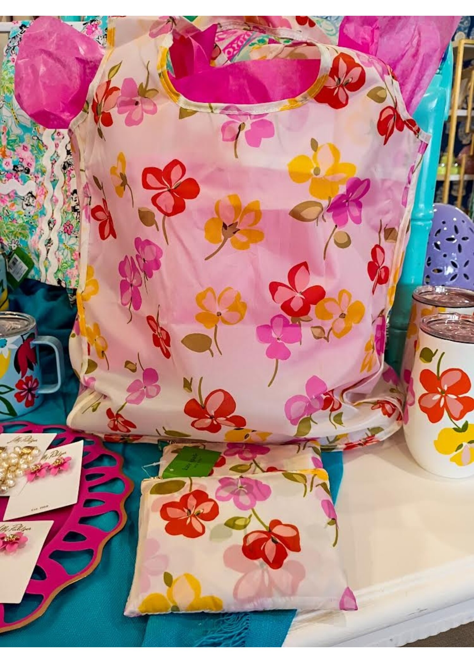Kate Spade Reusable Shopping Tote - Spring Pansies
