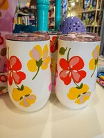 kate spade Kate Spade Stainless Steel Wine Cup - Spring Pansies