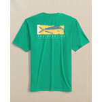 Southern Tide Southern Tide M SS Mahi Mahi Catch Flags Tee- Jade Green