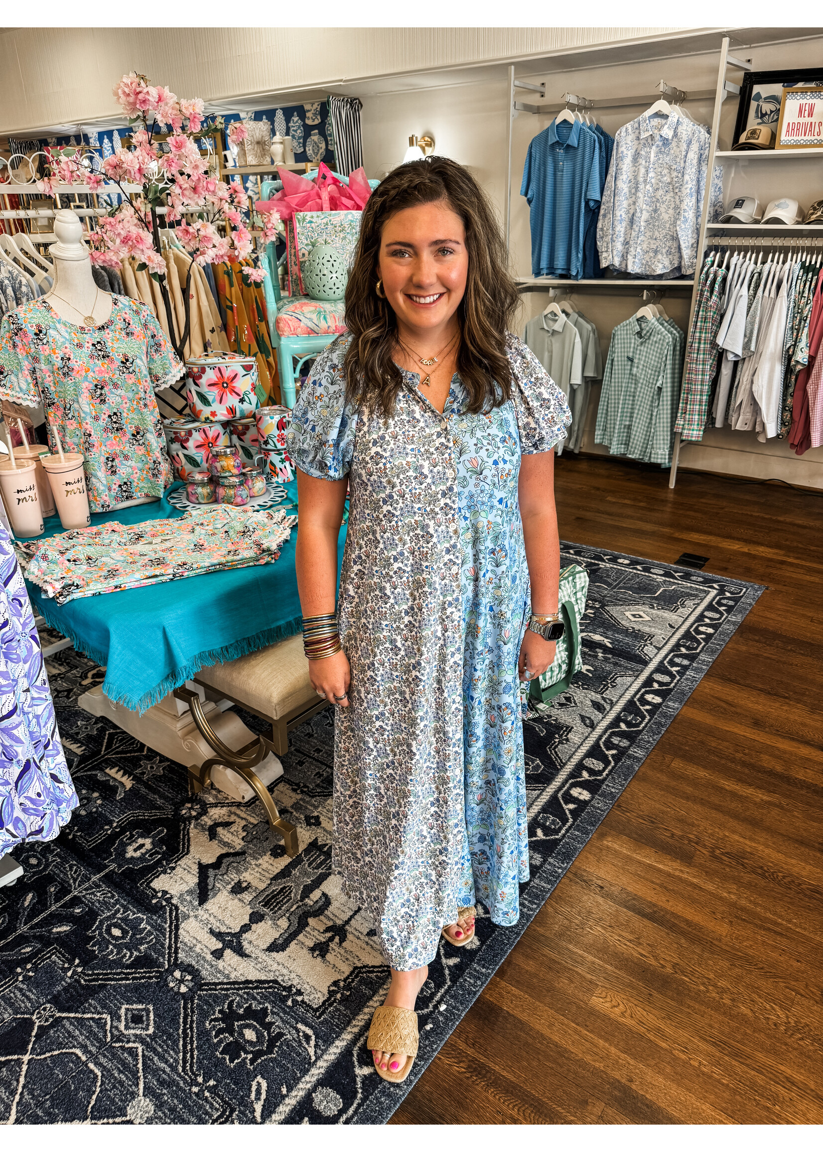 Smith + Quinn Grenadine - Spring  Sprig Multi