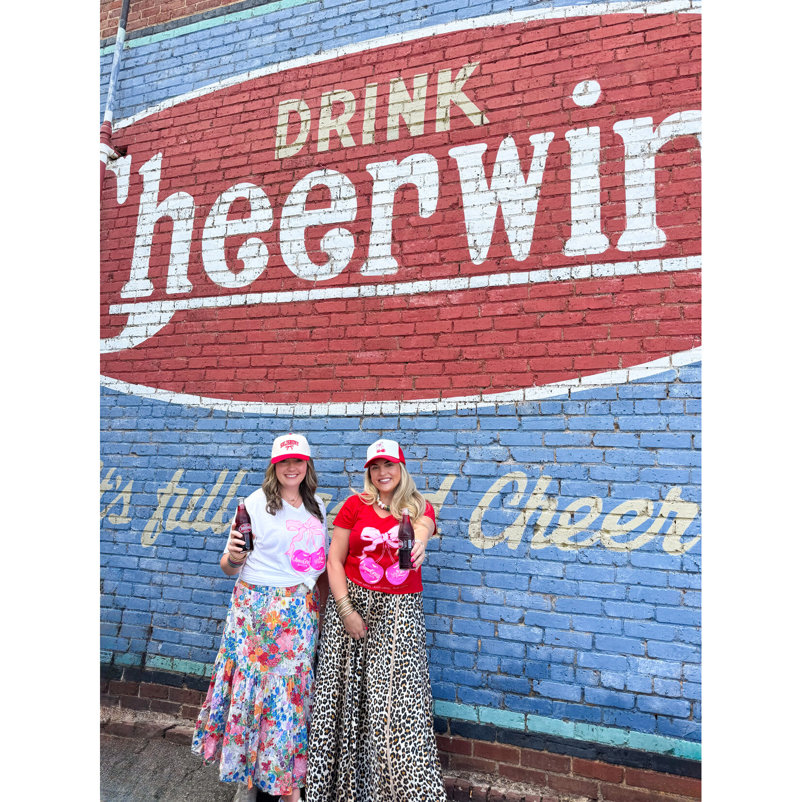 AnnaCraig + Oxford + Lee Bow Cherry Tee - White {unisex}