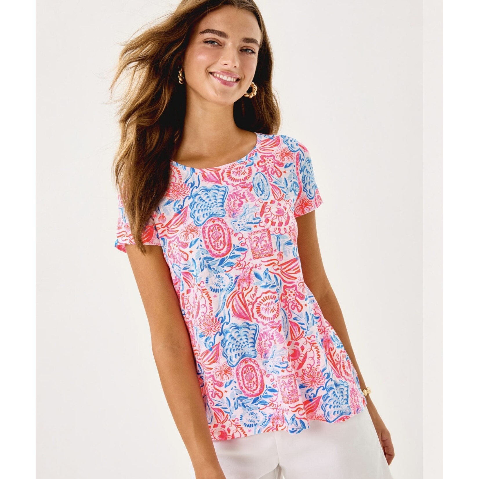 Lilly Pulitzer Lilly Pulitzer Etta scoop neck Lil Sun Sea
