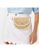 Lilly Pulitzer Lilly Pulitzer Camille cane belt bag sand. bar- resort white