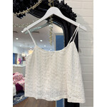 Z Supply Z Supply Sylvie Knit Eyelet Tank - White