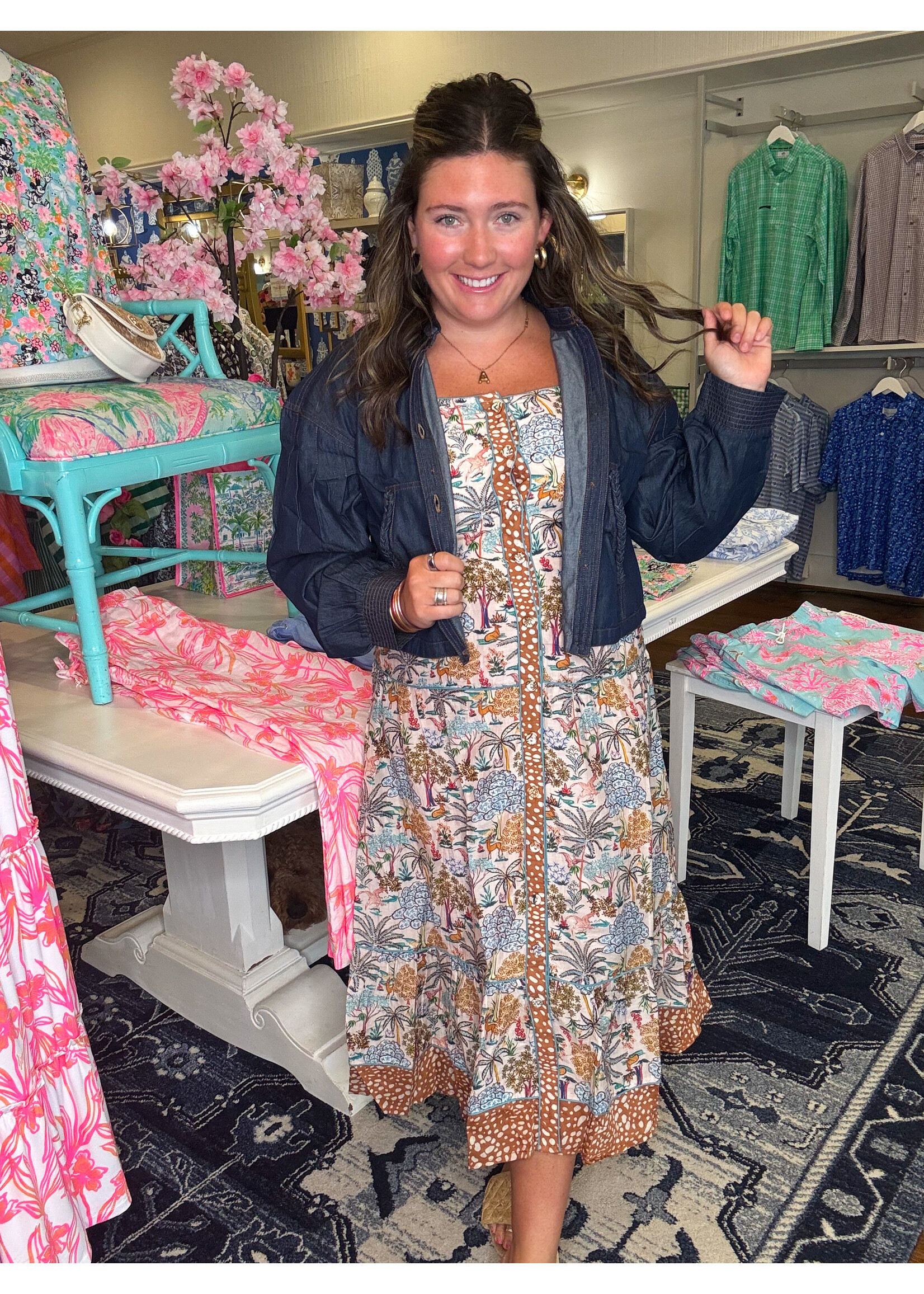 Elizabeth James Elizabeth James Solid Denim-Melissa Jacket