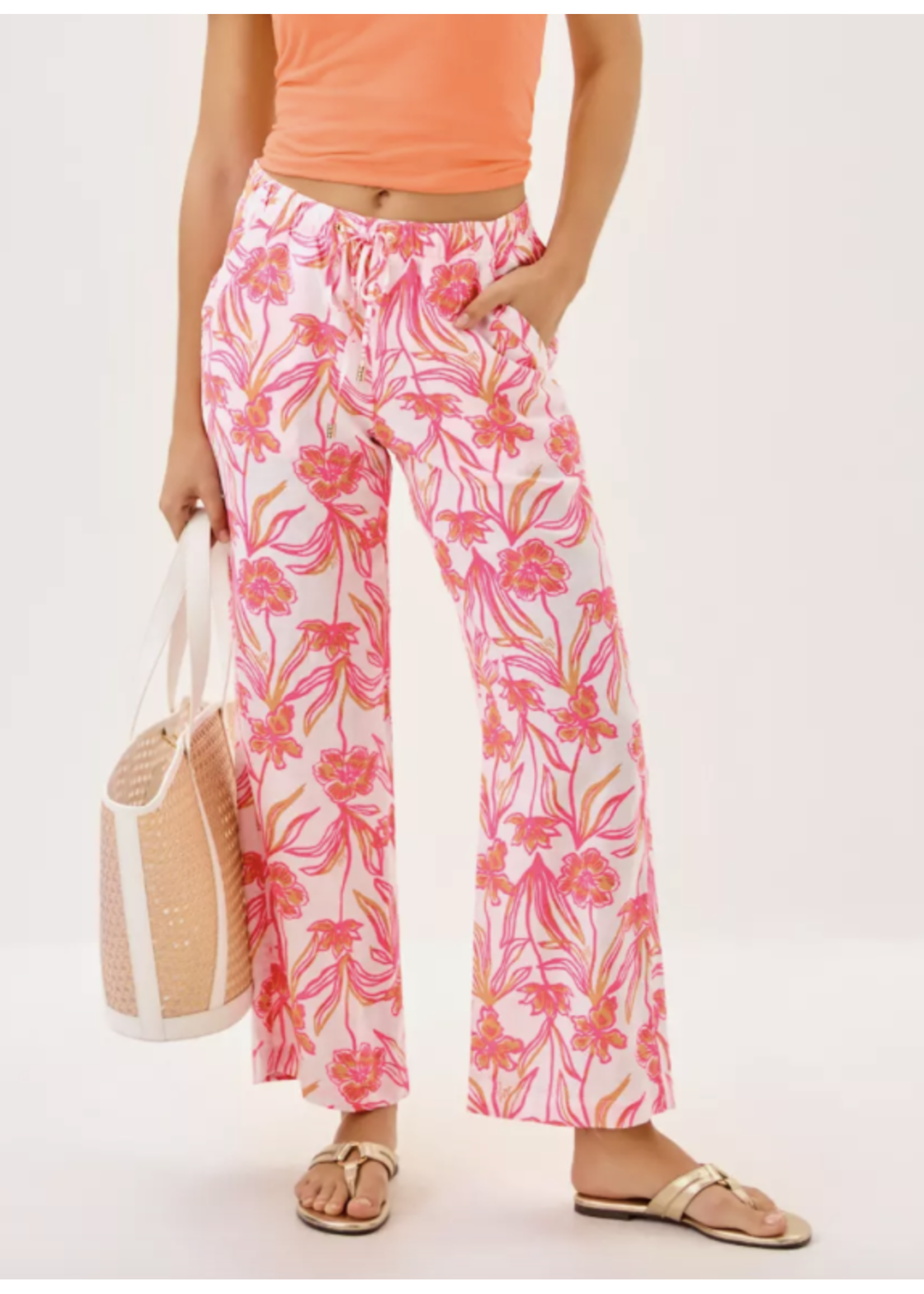 Lilly Pulitzer Lilly Pulitzer Brawley crop pants-Resort white