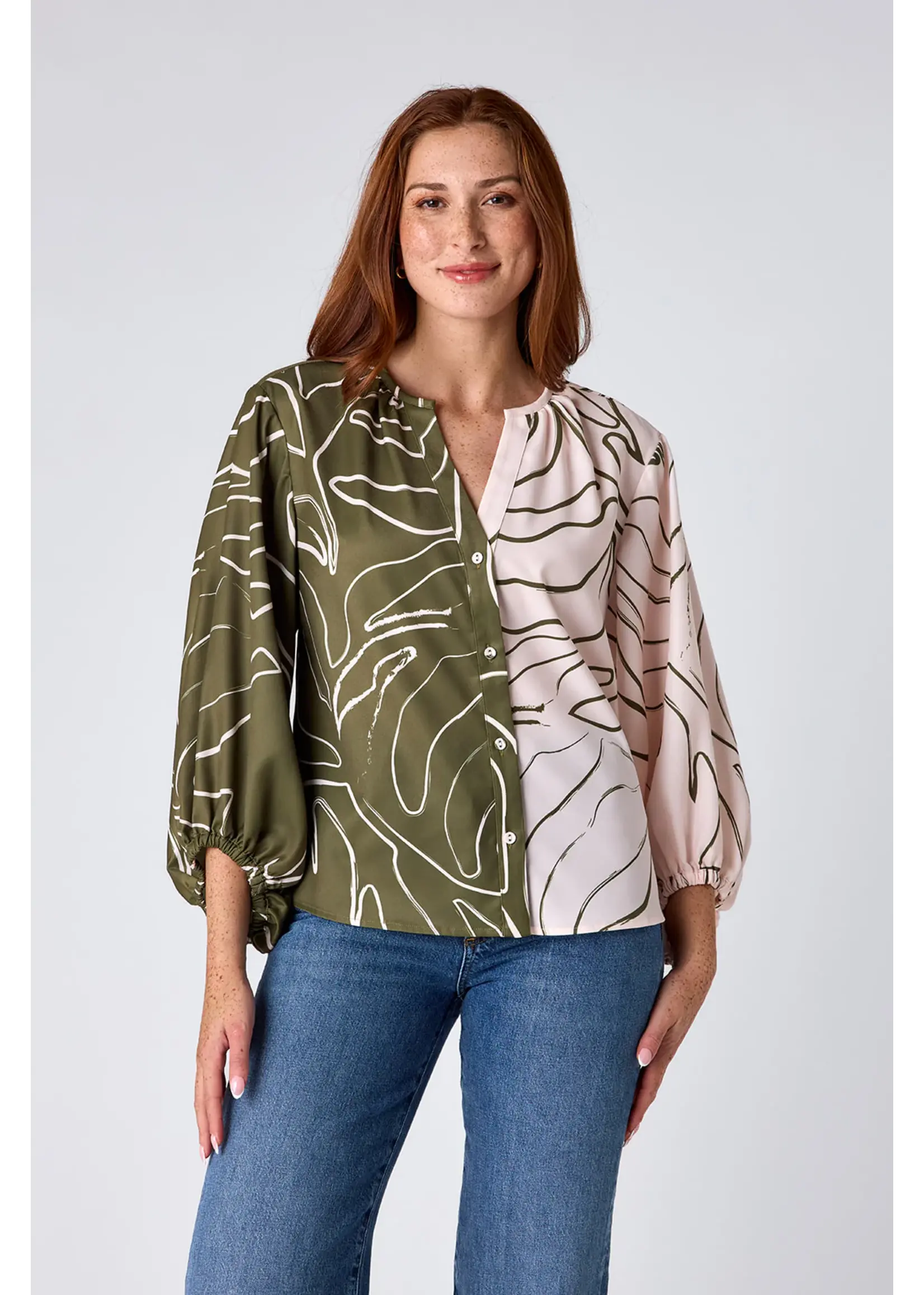 Crosby by Mollie Burch Crosby Livie Top - Climbing Ivy Mix