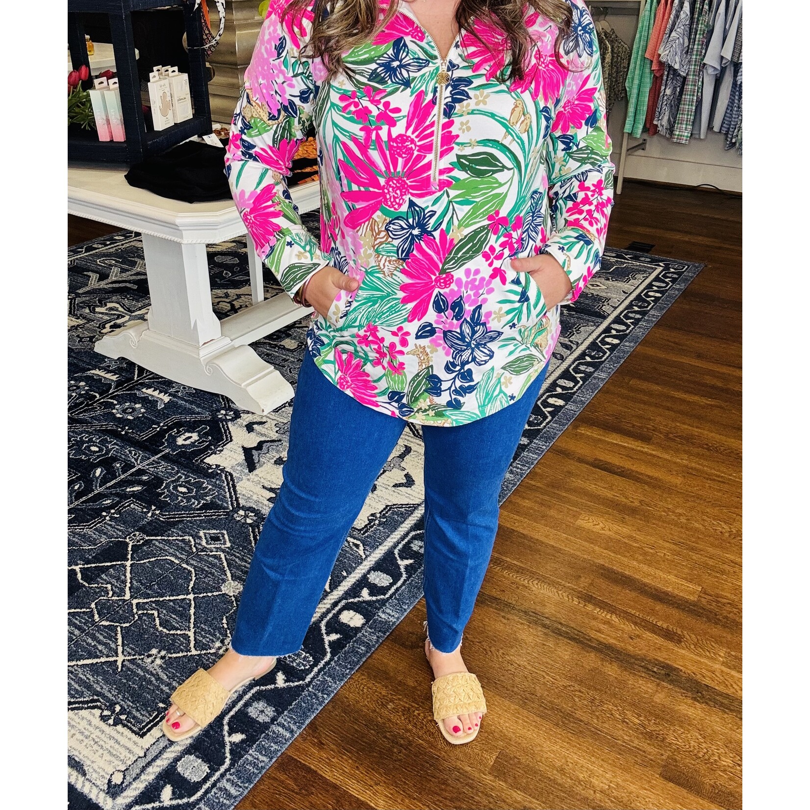 Lilly Pulitzer Lilly Pulitzer 28” Lindessa High Rise Crop Jean - Medium Wash