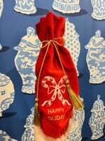 Candy Cane Wine bag
