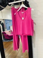 Z Supply Z Supply- Sloane V-Neck Top Island pink