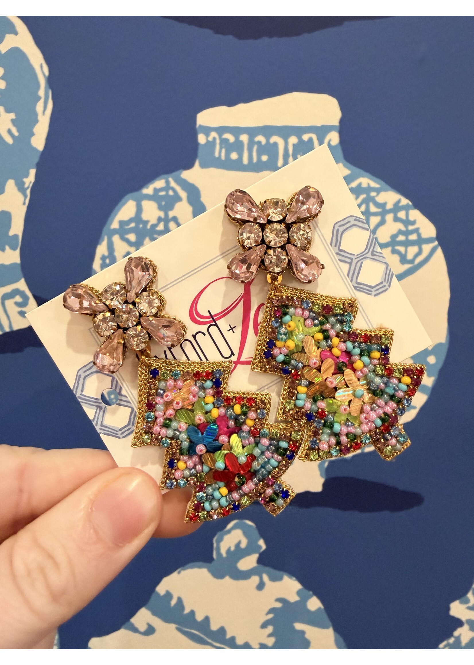 Christmas Tree Sparkly Earrings