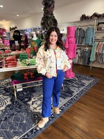 Queen of Sparkles QOS Cosmo + Martini Rainbow Cardigan