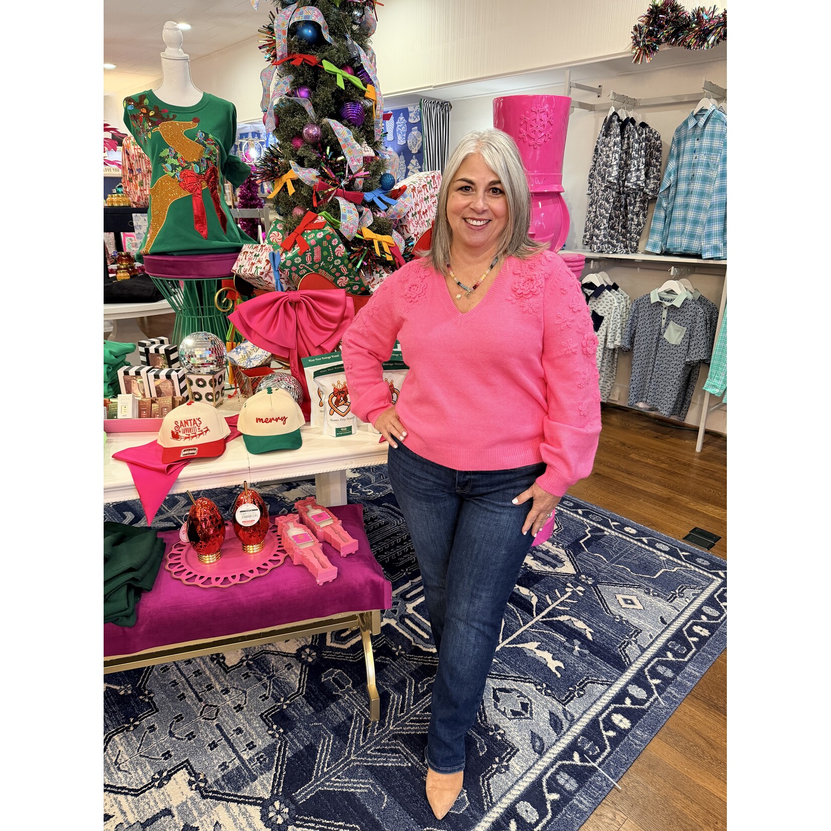 Lilly Pulitzer Lilly Pulitzer Alayla Sweater - Sun Shell Pink Garden