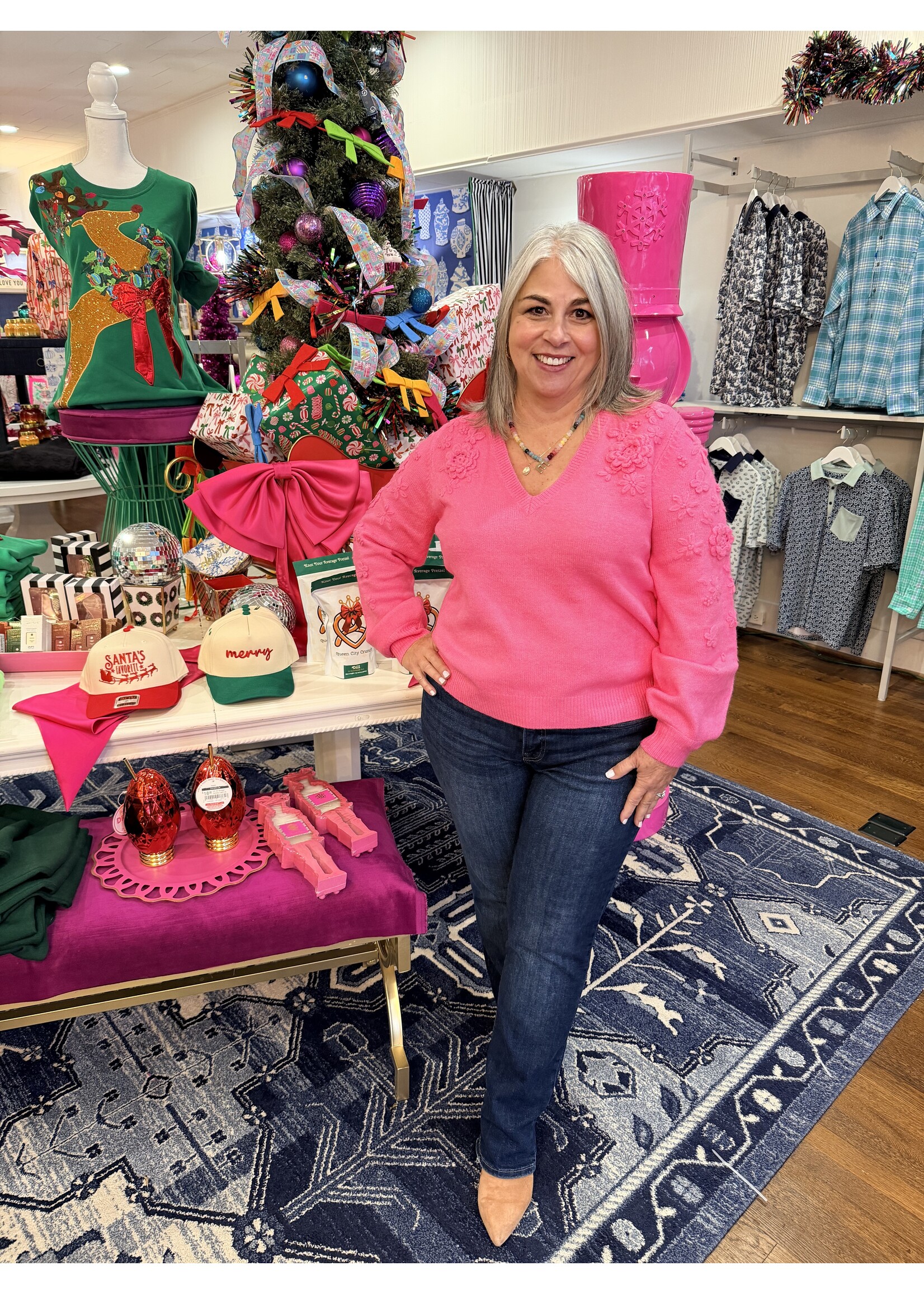 Lilly Pulitzer Lilly Pulitzer Alayla Sweater - Sun Shell Pink Garden