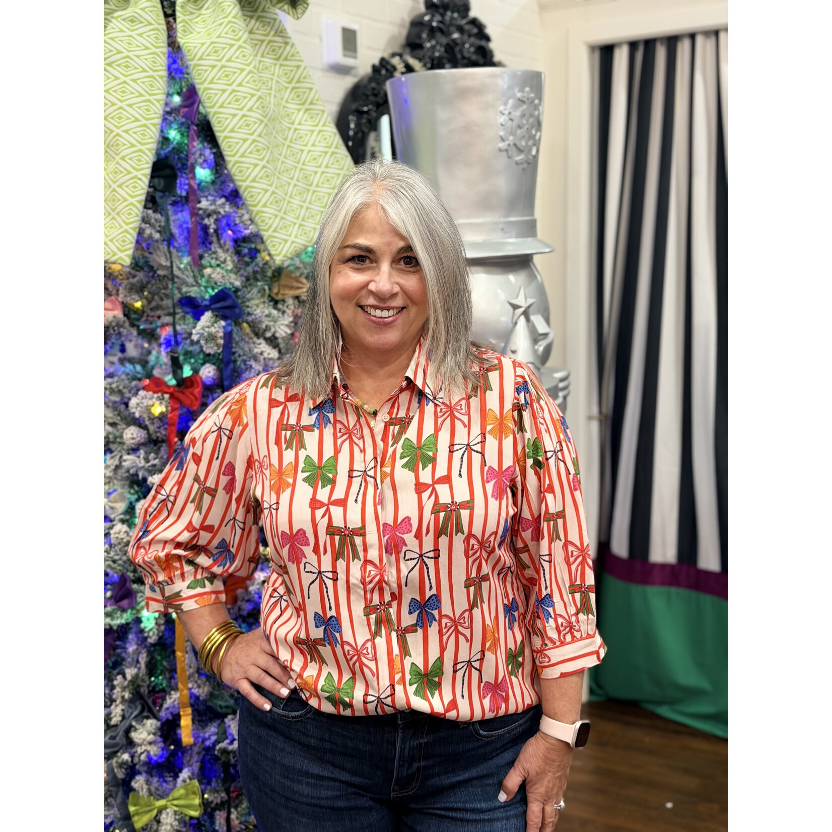 Britton Court Briton Court Christy Top - Bright Bows