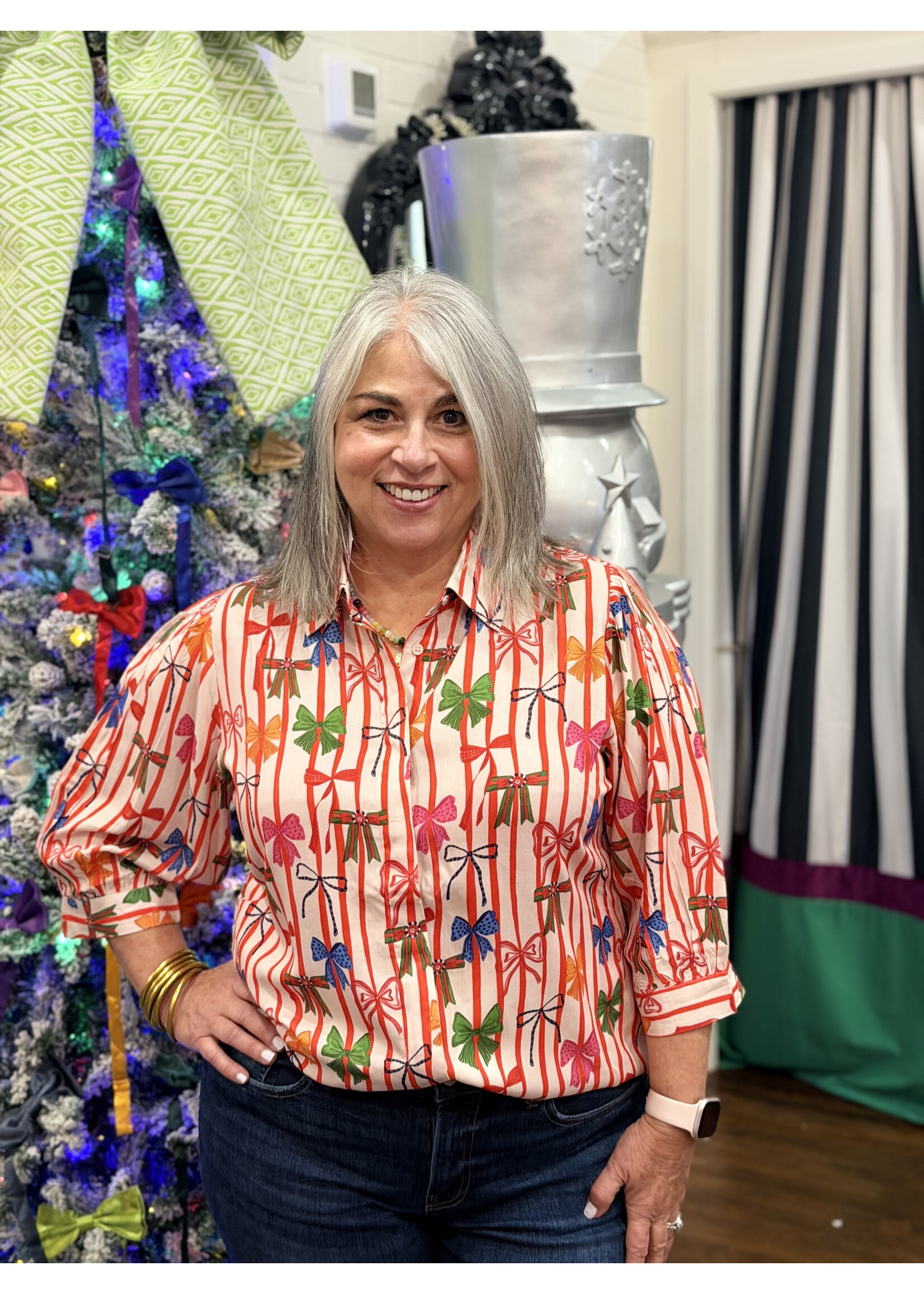 Britton Court Briton Court Christy Top - Bright Bows