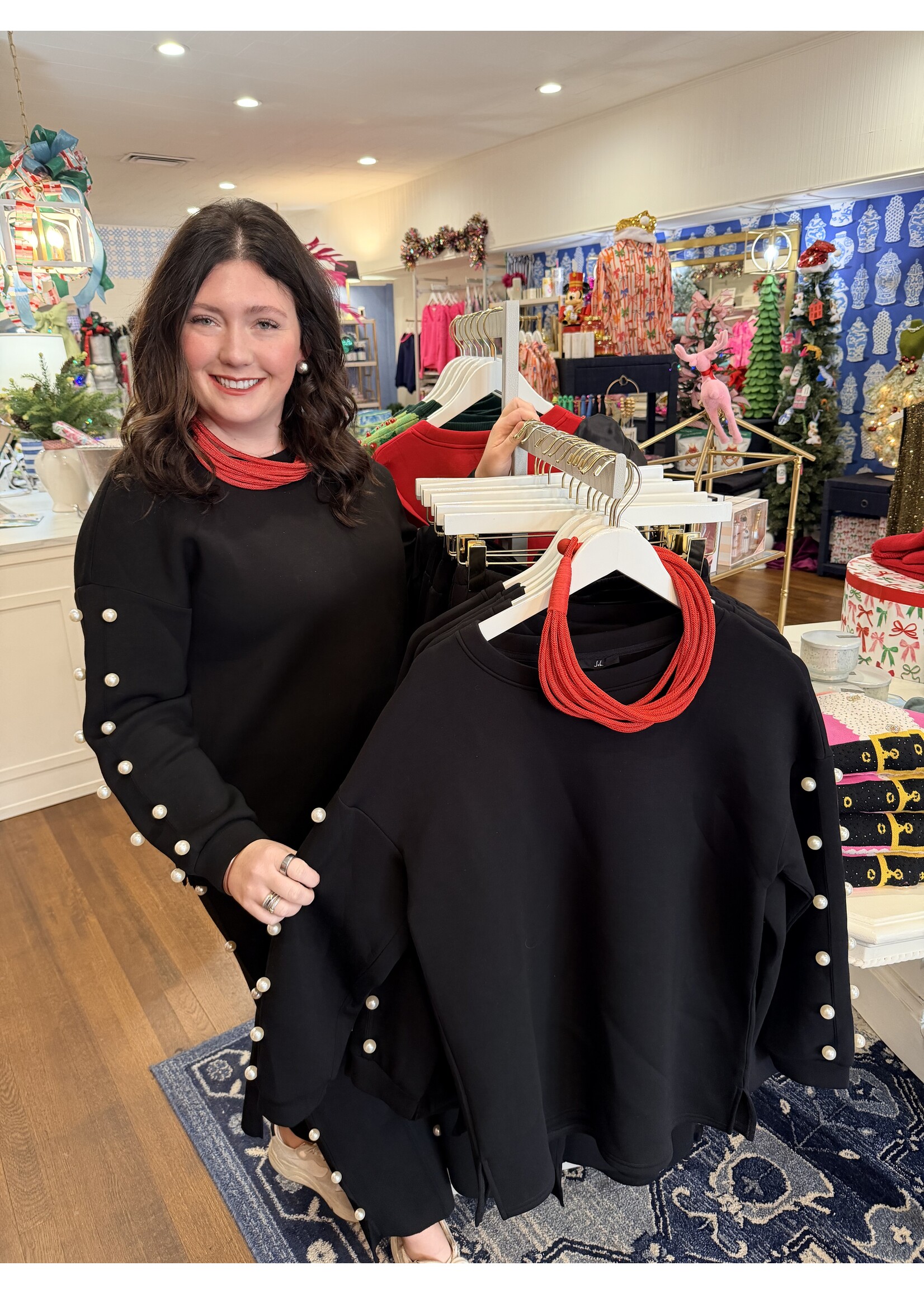 Farrah Pearl Pant - Black