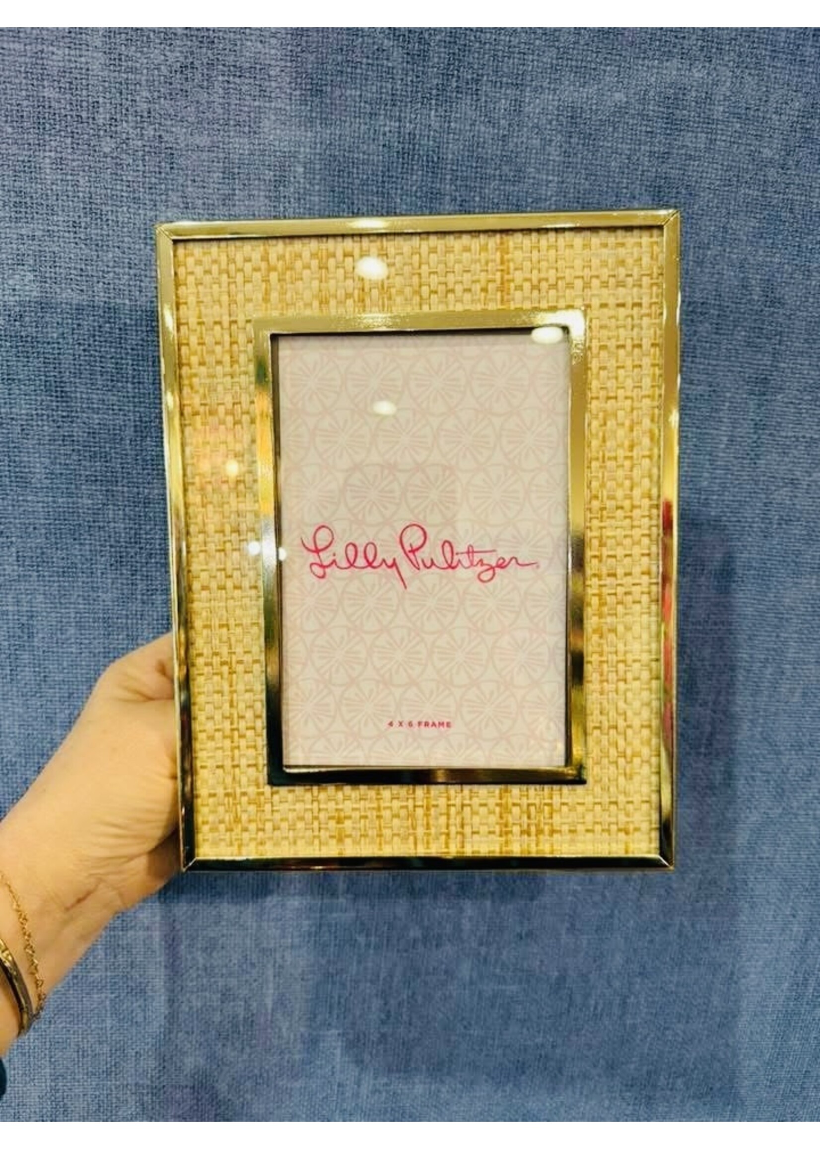Lilly Pulitzer Medium Picture Frame - Raffia