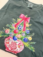 Long Sleeve Tree with Ginger Jar Ornaments