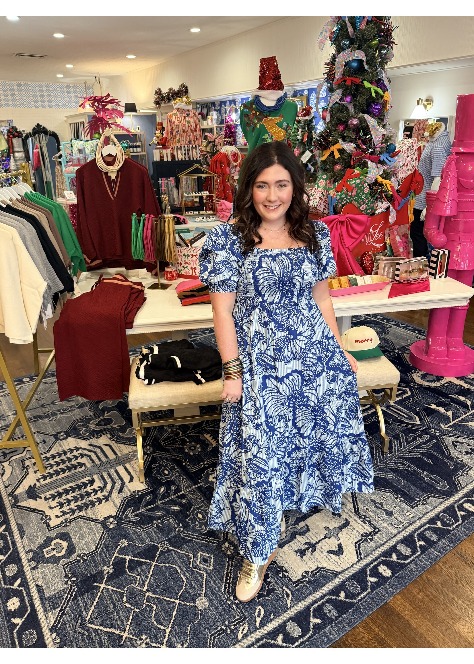 Lilly Pulitzer Lilly Pulitzer Hadly Short Sleeve Smocked Maxi Dress