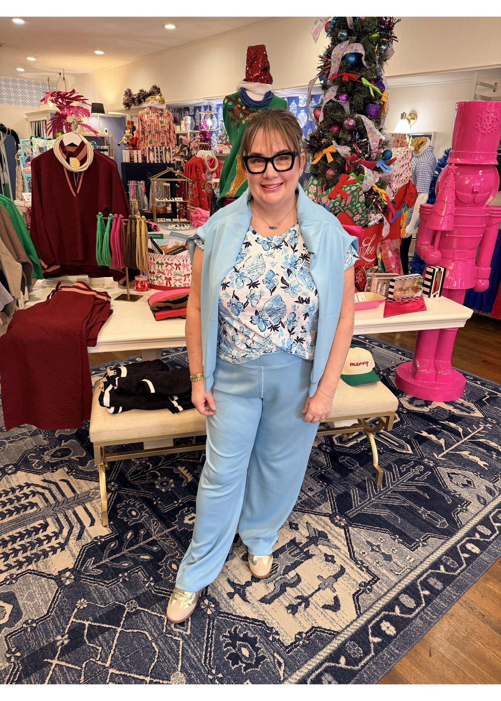 Lilly Pulitzer Lilly Pulitzer Alwyn 50+ Pant - Bellevue Blue