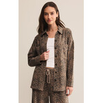 Z Supply Z Supply All Day Leopard Jacket - Dessert Tan